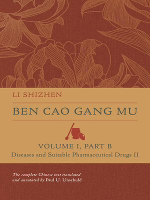 cover image of Ben Cao Gang Mu, Volume I, Part B